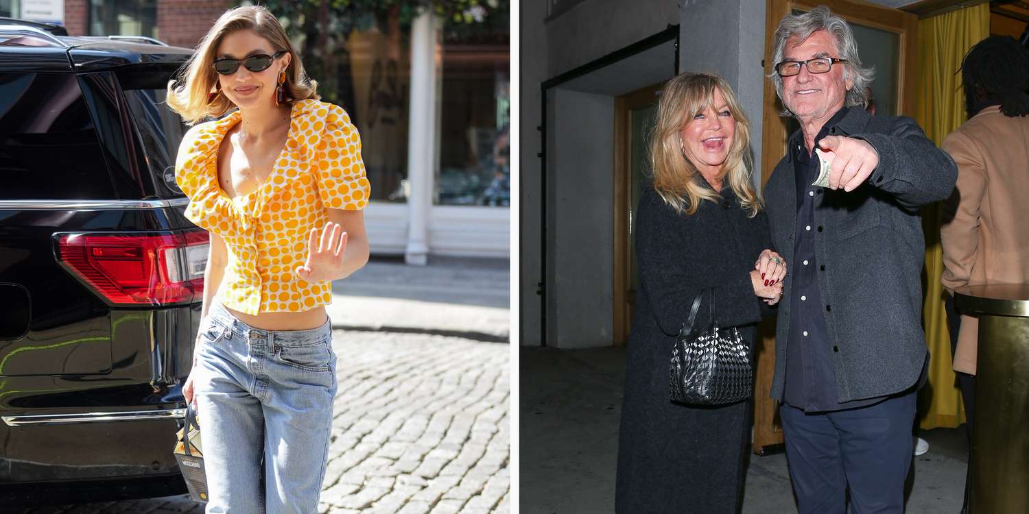 79歲的戈爾迪·霍恩（Goldie Hawn）穿著35美元的酷女孩鞋風格的吉吉·哈迪德（Gigi Hadid），29歲，基本上生活