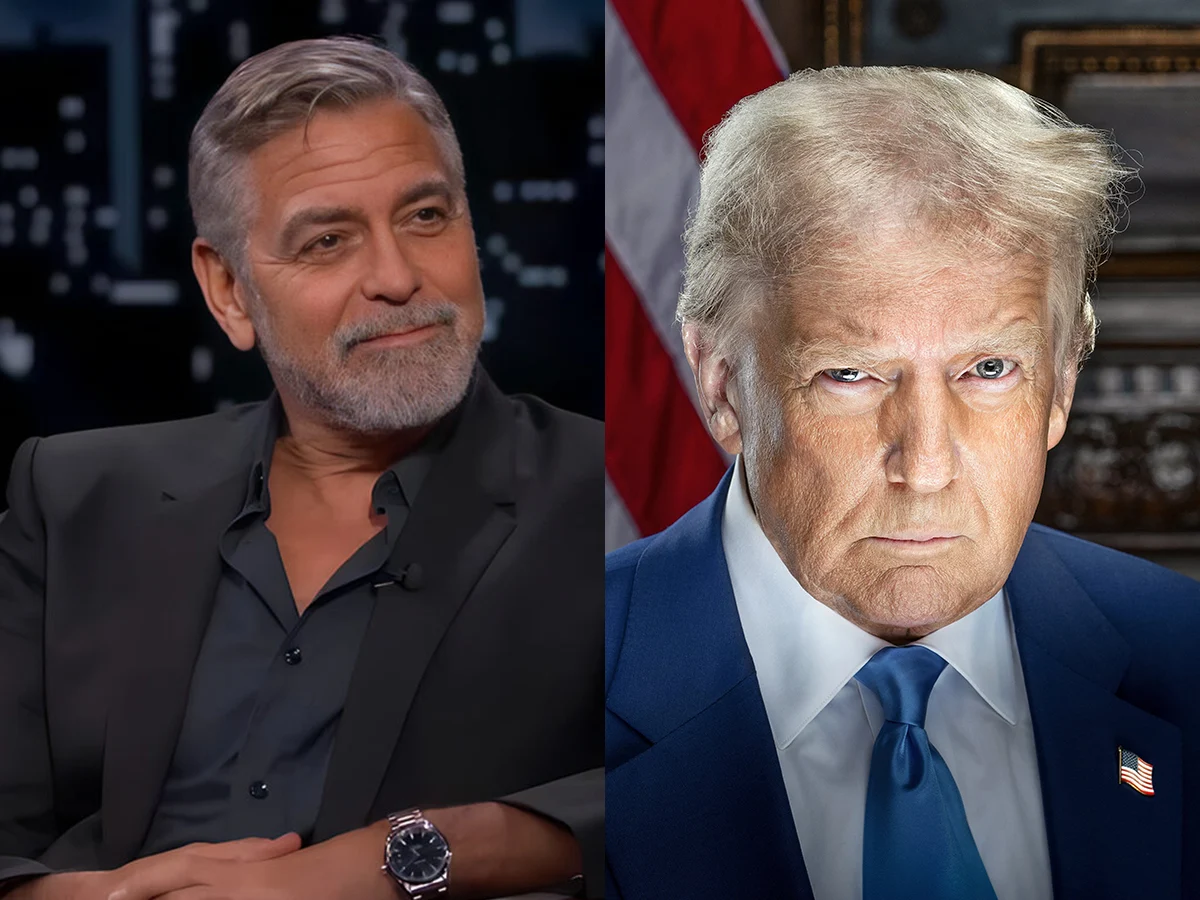 唐納德·特朗普（Donald Trump）在喬治·克魯尼（George Clooney
