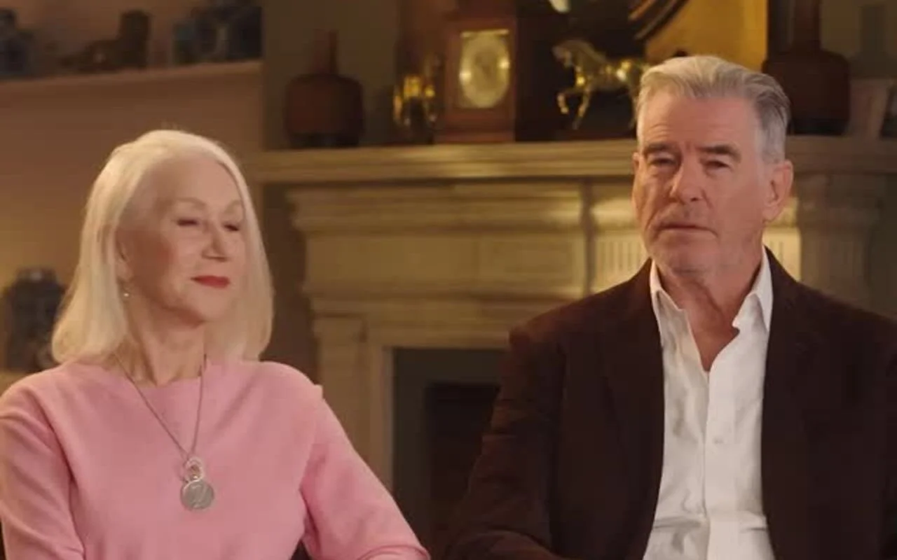 皮爾斯·布羅斯南（Pierce Brosnan）同意詹姆斯·邦德（James Bond）的性別歧視的海倫·米倫（Helen Mirren）